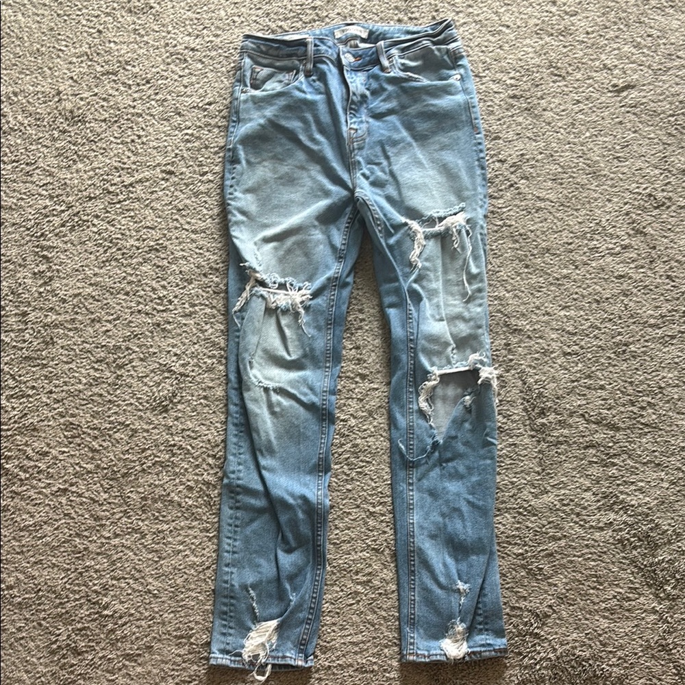 Distressed Blue Women's Jeans
